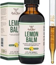 Dukart Wood papildai Organic Lemon Balm Tincture - Digestion & Relaxation 590mg - 2FL OZ, 120 Servings (geriau Absorbed Than Capsules, Puikus Lemon Balm Tea)