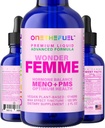 Wonder Femme Plant-Based Hormone Balance Menopause Hot Flashes Relief Support 100% Natural 17 Herbal Women Estrogen Health Supplement Dong Quai Vitex + Fast Absorb Tincture 2 oz. Liquid