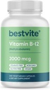 BESTVITE Vitaminas B12 (metilkobalaminas) 2000µg (240 vegetariškų kapsulių)