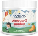 Nordic Naturals Nordic Omega-3 Gummy Fish, Tangerine - 30 Gummy Fish - 124 mg Total Omega-3s with EPA & DHA - Non-GMO - 30 Servings