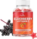 BeLive Elderberry Gummies su Cinko ir vitamino C, D, A, E, B12- 50 Ct I imuninės paramos priedas sveikiems Bones & Teeth, Vegan, Keto & Non- GMO - Aviečių skonio