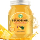 18.5OZ Sea Moss gelis, Žaliavinis spalvoti airių jūros gelis imuninis ir digiminė parama Vitaminas Mineraliniai papildai, Ananasai