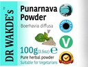DR WAKDE PunarnavA milteliai (Boerhavia diffusa) - 100g (3.5oz) ← 124; Grynas, Žaliavinis & Džiovintas milteliai ® 124; Ajurvedic Herb ® 124; Vegan ® 124;