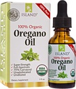 Oregano Oil Organic Liquid Drops - 100% Pure & Nepraskiesta - USDA- Sertifikuotas Ekologiškas (1 oz) 75% Carvafrol - Auginimas Ispanijoje - Imuninės paramos priedas su aliejumi Oregano.
