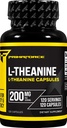Primaforce L- Theanine kapsulės (120 kapsulių, 200 mg L- Theanine per Serving) - Theanine aminorūgščių priedas