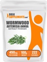 BulkSupples.com Wormwood ekstraktas Milteliai - Artemisia Annua Sourced iš Sweet Wormwood Leaves, žolelių priedas - Gluten Free, 450mg per Serving, 100g (3,5 oz) (pakuotė 1)