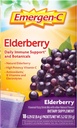 Emergen-C Elderberry Fizzy Drink Mix, Elderberry Immune Support, Natural Flavors, With High Potency Vitamin C, 18 Count