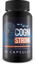 Cogni Strong Pro - Smegenų sveikatos paramos priedas atminčiai, fokusas, aiškumas, & Mood - Smegenų sveikatos papildai suaugusiems su Ginseng, Turmerijos, Žalioji arbata, & Vitaminas D - Nootropinis smegenų Booster