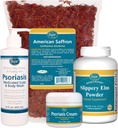 Psoriazė Priežiūra rinkinys - apima Amerikos Saffron arbata, Slippery Elm Bark milteliai, Psoriasis Scalp ir kūno plovimo, ir Psoriasis kremas. 4 Dr John Pagano rekomenduojami straipsniai Knygų gydymo psoriazė
