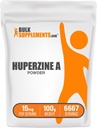 BulkSupp. com Huperzine A milteliai - Huperzia Serrata milteliai, Huperzine A priedas - Nootropinis papildas, Gluten Free, 15 mg / serving, 100g (3,5 oz) (pakuotė po 1)