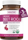 Organinių runkelių šaknų milteliai tabletės - Extra Forum Beet Additional with Black Peper Extract for Enhanced Absorption to Support Heart Health Nitric Oxide Production & Athletic Performance (3 Months)