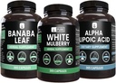 PURE ORIGINAL INGREDIENTS White Mulberry, Alpha Lipoic Acid, Banaba Castle Bundle (365 Capsules), Grynas & Nepraskiestas, Lab Patikrinta