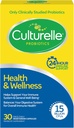 Culturelle Health & Wellness Dienos Probiotinis papildas vyrams ir moterims, Padeda remti savo imuninę sistemą, Kartais Diarėja, Dujos & Bloating, 15 Milijonų CFU, Non-GMO, 30 Skaičiavimas