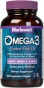 Bluebonnet Nutrition Omega-3 Kosher Fish Oil, Natural Trigliceride Form, Gluten- free, Daily-Free, Kosher Certified, Non-GMO, 3rd Party Teed, Molekully Distilied, 120 Vegetarinis Softgel, 60 Tarnavimas